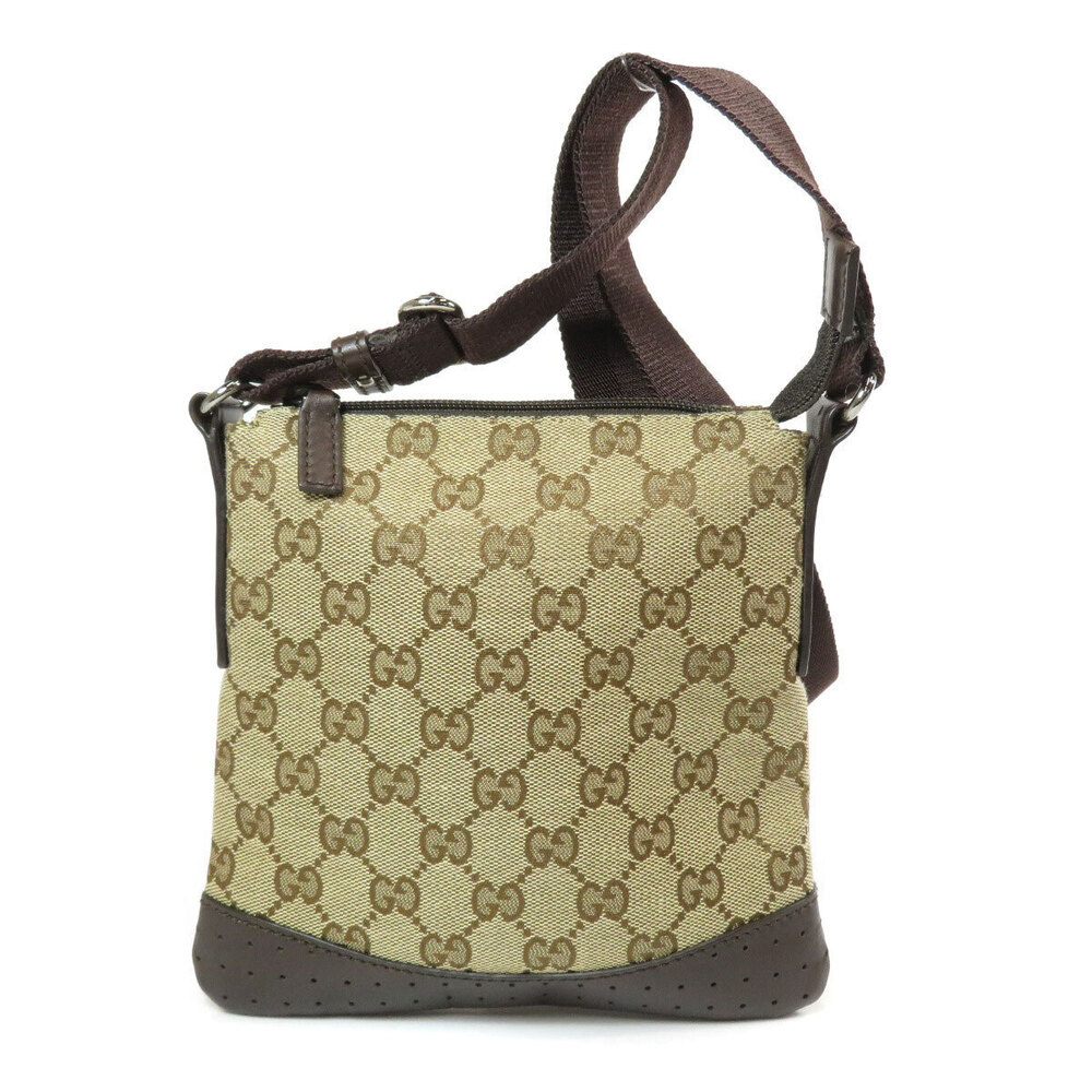Gucci shoulder bag canvas GG Black
